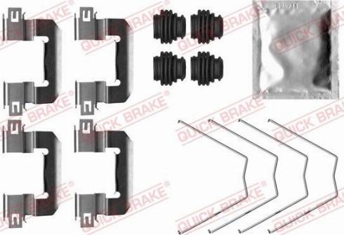 OJD Quick Brake 109-0064 - Комплектуючі, колодки дискового гальма autocars.com.ua