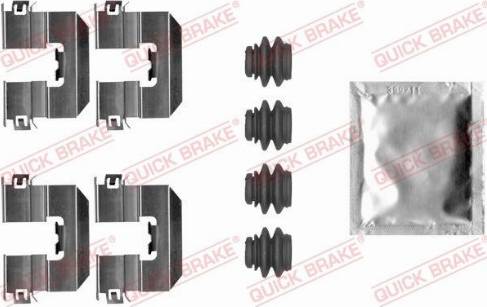 OJD Quick Brake 109-0080 - Комплектуючі, колодки дискового гальма autocars.com.ua