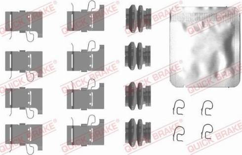 OJD Quick Brake 109-0084 - Комплектуючі, колодки дискового гальма autocars.com.ua