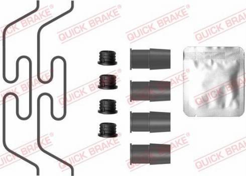 OJD Quick Brake 109-0086 - Комплектуючі, колодки дискового гальма autocars.com.ua