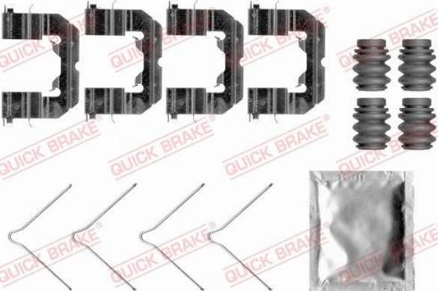 OJD Quick Brake 109-0089 - Комплектуючі, колодки дискового гальма autocars.com.ua