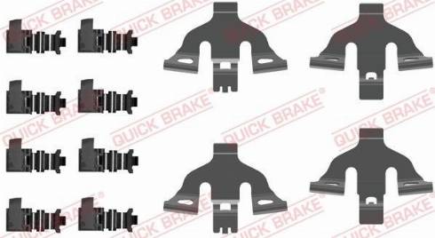 OJD Quick Brake 109-0092 - Комплектуючі, колодки дискового гальма autocars.com.ua