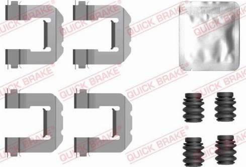 OJD Quick Brake 109-0127 - Комплектуючі, колодки дискового гальма autocars.com.ua