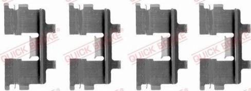 OJD Quick Brake 109-1015 - Комплектуючі, колодки дискового гальма autocars.com.ua