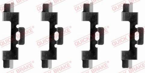 OJD Quick Brake 109-1027 - Комплектуючі, колодки дискового гальма autocars.com.ua