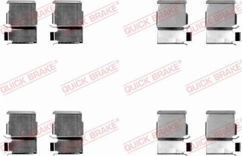 OJD Quick Brake 109-1033 - Комплектующие для колодок дискового тормоза avtokuzovplus.com.ua