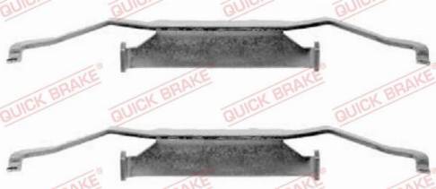 OJD Quick Brake 1091054 - Комплектуючі, колодки дискового гальма autocars.com.ua