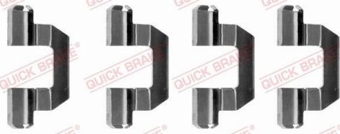 OJD Quick Brake 109-1077 - Комплектуючі, колодки дискового гальма autocars.com.ua