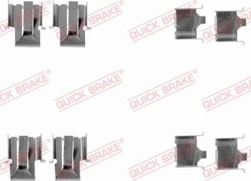 OJD Quick Brake 109-1078 - Комплектуючі, колодки дискового гальма autocars.com.ua