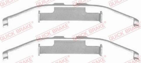OJD Quick Brake 1091097 - Комплектуючі, колодки дискового гальма autocars.com.ua