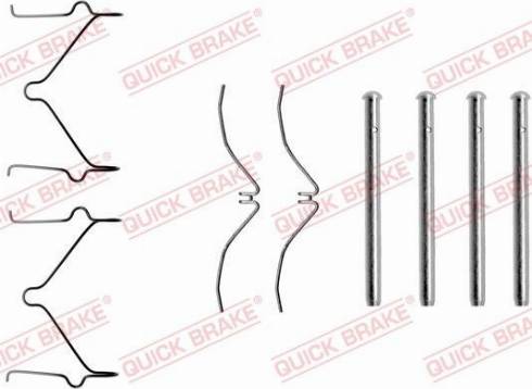 OJD Quick Brake 109-1124 - Комплектуючі, колодки дискового гальма autocars.com.ua