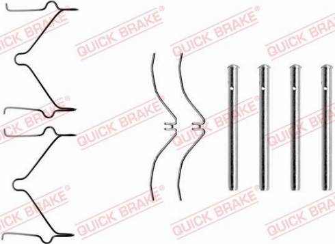 OJD Quick Brake 1091126 - Комплектующие для колодок дискового тормоза avtokuzovplus.com.ua