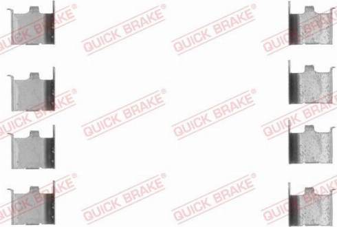 OJD Quick Brake 109-1132 - Комплектуючі, колодки дискового гальма autocars.com.ua