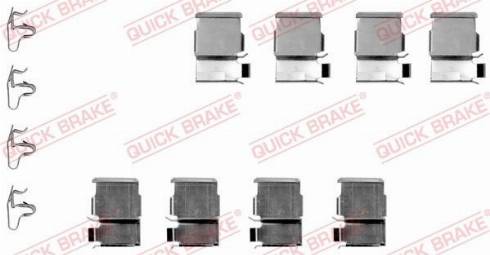 OJD Quick Brake 109-1133 - Комплектующие для колодок дискового тормоза avtokuzovplus.com.ua