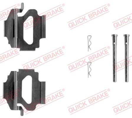 OJD Quick Brake 109-1140 - Комплектуючі, колодки дискового гальма autocars.com.ua