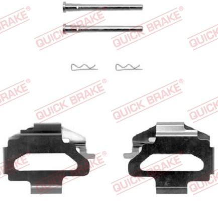 OJD Quick Brake 1091141 - Комплектуючі, колодки дискового гальма autocars.com.ua