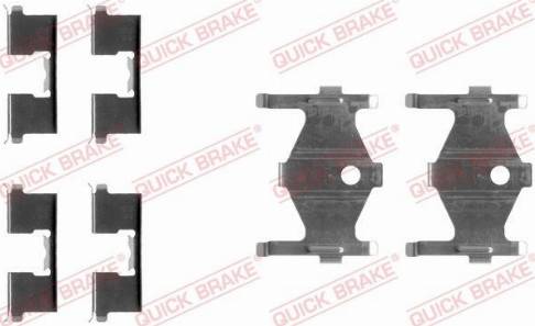 OJD Quick Brake 109-1185 - Комплектуючі, колодки дискового гальма autocars.com.ua