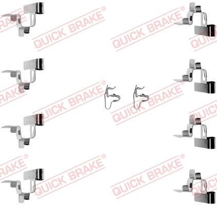 OJD Quick Brake 109-1191 - Комплектуючі, колодки дискового гальма autocars.com.ua