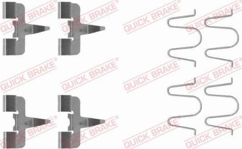 OJD Quick Brake 109-1207 - Комплектующие для колодок дискового тормоза avtokuzovplus.com.ua