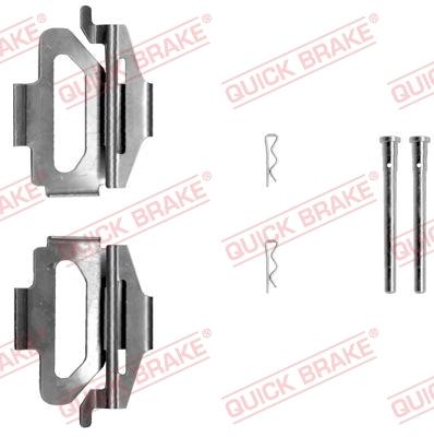 OJD Quick Brake 109-1225 - Комплектуючі, колодки дискового гальма autocars.com.ua