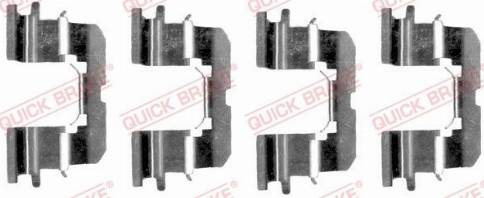 OJD Quick Brake 1091227 - Комплектующие для колодок дискового тормоза autodnr.net