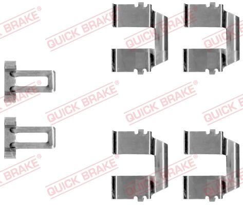 OJD Quick Brake 109-1233 - Комплектующие для колодок дискового тормоза avtokuzovplus.com.ua