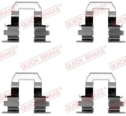 OJD Quick Brake 109-1255 - Комплектуючі, колодки дискового гальма autocars.com.ua