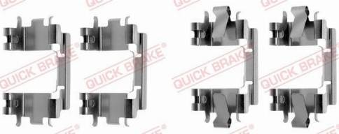 OJD Quick Brake 109-1257 - Комплектующие для колодок дискового тормоза avtokuzovplus.com.ua