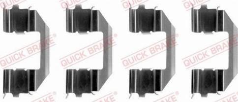 OJD Quick Brake 109-1258 - Комплектуючі, колодки дискового гальма autocars.com.ua