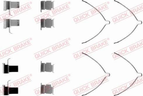 OJD Quick Brake 109-1261 - Комплектующие для колодок дискового тормоза autodnr.net