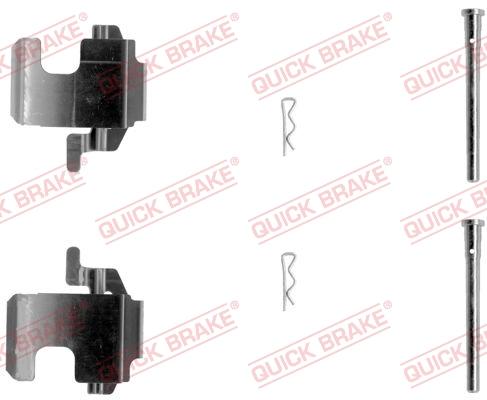 OJD Quick Brake 1091273 - Комплектуючі, колодки дискового гальма autocars.com.ua