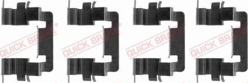 OJD Quick Brake 109-1278 - Комплектуючі, колодки дискового гальма autocars.com.ua