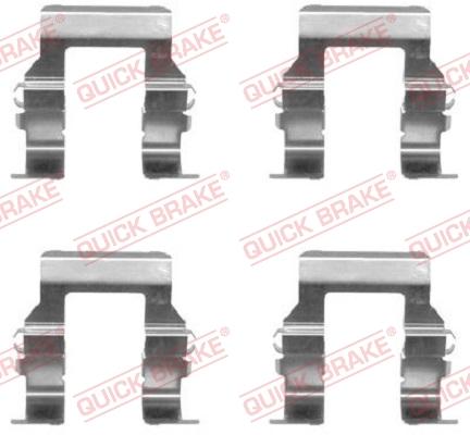 OJD Quick Brake 109-1279 - Комплектуючі, колодки дискового гальма autocars.com.ua