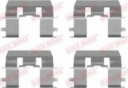 OJD Quick Brake 109-1281 - Комплектующие для колодок дискового тормоза autodnr.net