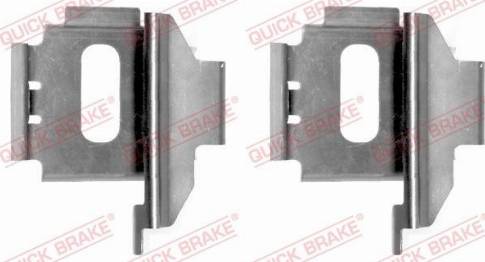 OJD Quick Brake 1091283 - Комплектуючі, колодки дискового гальма autocars.com.ua
