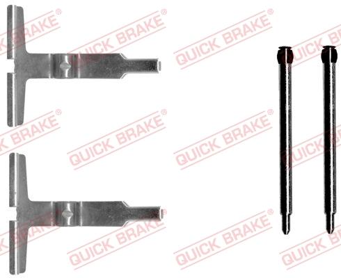 OJD Quick Brake 1091602 - Комплектуючі, колодки дискового гальма autocars.com.ua