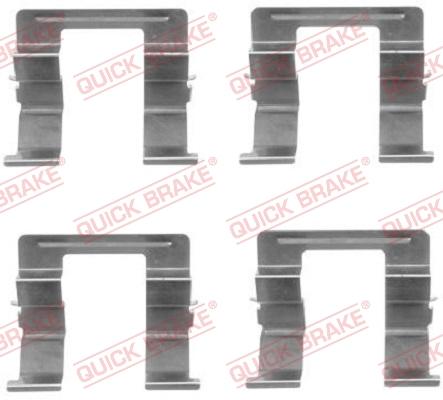 OJD Quick Brake 1091605 - Комплектуючі, колодки дискового гальма autocars.com.ua