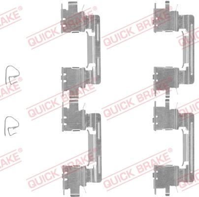 OJD Quick Brake 109-1613 - Комплектуючі, колодки дискового гальма autocars.com.ua