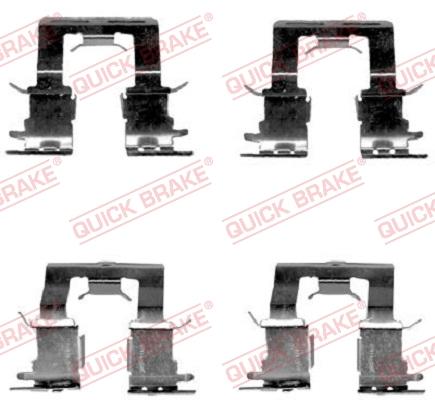 OJD Quick Brake 109-1620 - Комплектующие для колодок дискового тормоза avtokuzovplus.com.ua