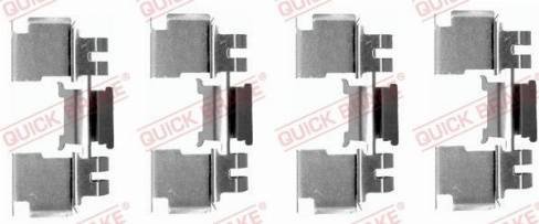 OJD Quick Brake 109-1621 - Комплектуючі, колодки дискового гальма autocars.com.ua