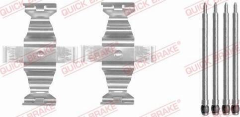 OJD Quick Brake 1091643 - Комплектуючі, колодки дискового гальма autocars.com.ua
