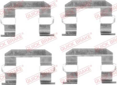 OJD Quick Brake 1091645 - Комплектуючі, колодки дискового гальма autocars.com.ua