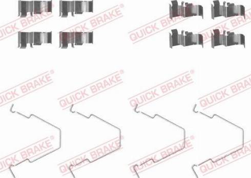 OJD Quick Brake 109-1652 - Комплектующие для колодок дискового тормоза autodnr.net