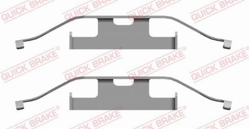 OJD Quick Brake 109-1682 - Комплектуючі, колодки дискового гальма autocars.com.ua