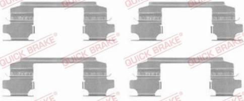 OJD Quick Brake 1091686 - Комплектуючі, колодки дискового гальма autocars.com.ua