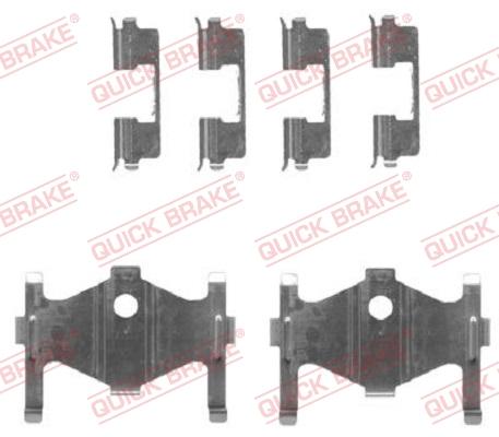OJD Quick Brake 1091710 - Комплектуючі, колодки дискового гальма autocars.com.ua