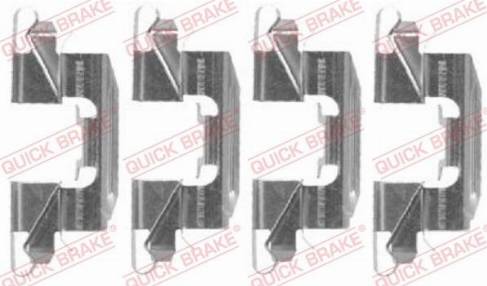 OJD Quick Brake 109-1720 - Комплектуючі, колодки дискового гальма autocars.com.ua