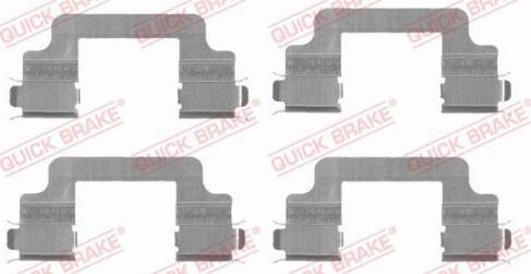 OJD Quick Brake 109-1727 - Комплектуючі, колодки дискового гальма autocars.com.ua