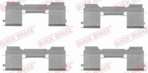 OJD Quick Brake 1091729 - Комплектуючі, колодки дискового гальма autocars.com.ua