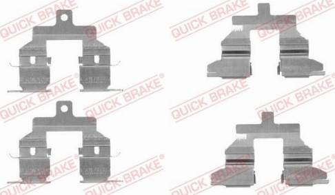 OJD Quick Brake 1091737 - Комплектующие для колодок дискового тормоза avtokuzovplus.com.ua